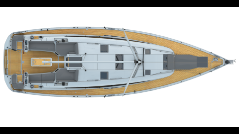Jeanneau Yacht 51' : Deck layout Jeanneau Yacht 51' : Deck layout