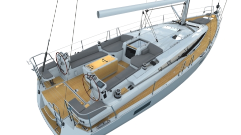 Jeanneau Yacht 51' : 3D deck and cockpit layout Jeanneau Yacht 51' : 3D deck and cockpit layout
