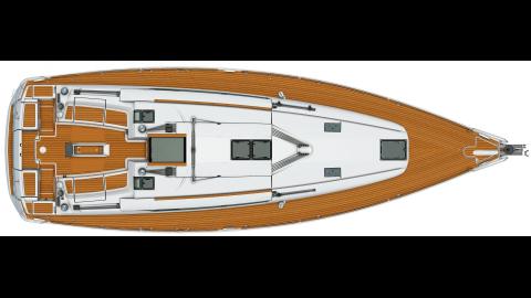 Sun Odyssey 449: Deck layout Sun Odyssey 449: Deck layout
