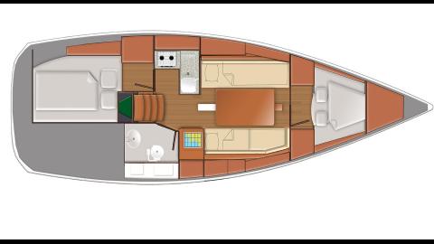 Jeanneau Sun Odyssey 319: Boat layout Jeanneau Sun Odyssey 319: Boat layout