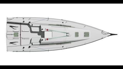 Jeanneau Sun Fast 3600: Plan de pont Jeanneau Sun Fast 3600: Plan de pont