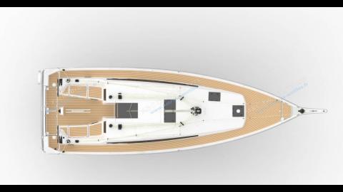 Jeanneau Sun Odyssey 410 : Deck plan Jeanneau Sun Odyssey 410 : Deck plan