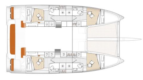 Excess 14 : 4 cabins and 4 shower-rooms version Excess 14 : 4 cabins and 4 shower-rooms version