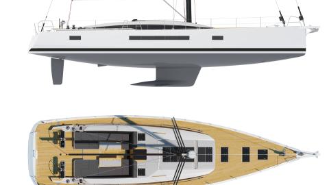 Jeanneau Yacht 65 : Deck layout Jeanneau Yacht 65 : Deck layout