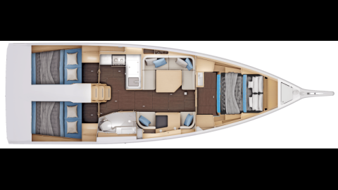 Sun Odyssey 415 : 2-cabin version Sun Odyssey 415 : 2-cabin version