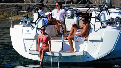 Jeanneau Sun Odyssey 519 : Aft transom Jeanneau Sun Odyssey 519 : Aft transom