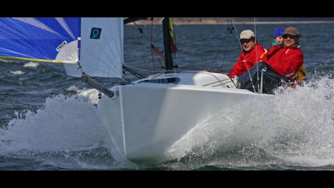 J-Boats - J-Composites J 70: sailing regatta under spinnaker J-Boats - J-Composites J 70: sailing regatta under spinnaker