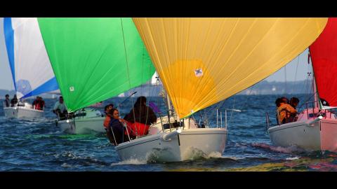 J-Boats - J-Composites J 80: sailing regatta under asymmetric spinnaker J-Boats - J-Composites J 80: sailing regatta under asymmetric spinnaker