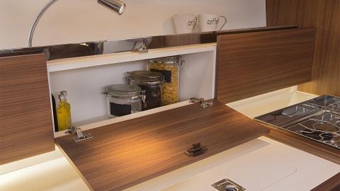 J-Boats - J-Composites J 122 E: storage in the galley J-Boats - J-Composites J 122 E: storage in the galley