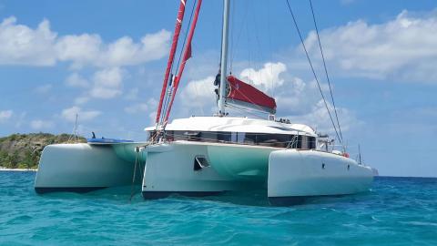 NEEL 45 Evolution : At anchor in the Caribbean