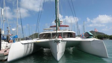 NEEL-TRIMARANS NEEL 47 : At the pontoon in Martinique