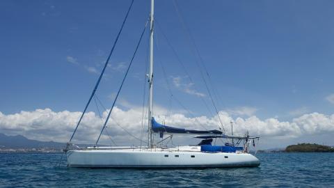 One off Paladin : At anchor in Martinique