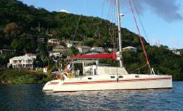Gerard Danson design :At anchor in the Caribbean