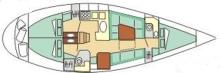 Gib'Sea 402 boat layout