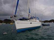 Sun Odyssey 40 DS: At anchorage in Martinique