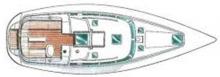 Sun Odyssey 40 DS: Deck layout