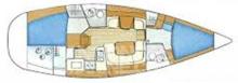 Sun Odyssey 40 DS: Boat layout