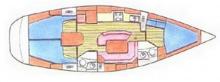 Sun Odyssey 42.2: Boat layout