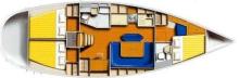 Boat layout - Poncin Yachts Harmony 42, Used (2006) - Martinique (Ref 58)