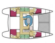 Lagoon 410 S2 : Plan aménagement