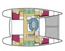 Lagoon 410 S2 : Boat layout