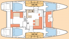 Lagoon 450: Boat layout