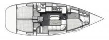 Oceanis 400 : Boat layout