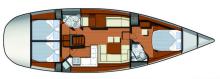 Sun Odyssey 50 DS : Boat layout