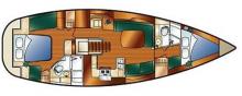Hunter 45 CC: Boat layout