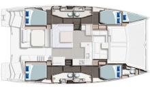 Leopard 45 :  Boat layout
