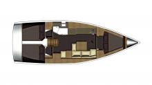 Dufour 382 Grand-Large: Boat layout