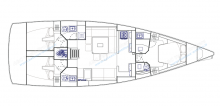 Dufour 500 Grand'Large: Boat layout