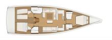 Dufour 520 Grand-Large : Boat layout Dufour 520 Grand-Large : Boat layout