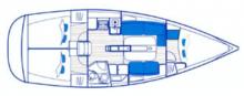 Feeling 36 DI : Boat layout