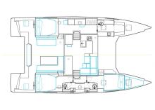 Nautitech 46 Open : Boat layout Nautitech 46 Open : Boat layout