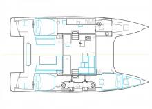 Nautitech 46 Open : Boat layout