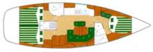 Oceanis 423 Clipper : Boat layout