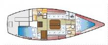 Jeanneau Melody : Boat layout