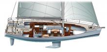 Dufour 45 E Performance : Boat layout