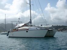 At anchor in Martinique - Sailcraft Comanche 32, Used (1982) - Martinique (Ref 267)