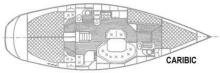 Bavaria 390 Caribic : Boat layout