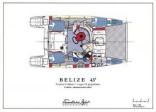 Belize 43 Maestro : Boat layout