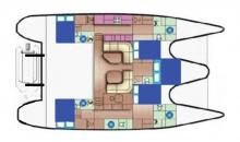 Privilege 48: Boat layout
