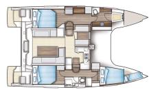 Nautitech 40 Open: Boat layout