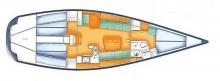 IMX 40 : Boat layout