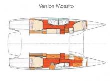 Salina 48 évolution Maestro : Boat layout