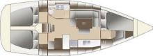 Dufour 380 Grand'Large: plan d'aménagement Dufour 380 Grand'Large: plan d'aménagement