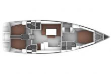 Bavaria 56 cruiser: Boat layout