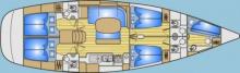 Beneteau 50: Boat layout