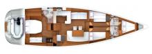 Jeanneau Yacht 57 : Boat layout
